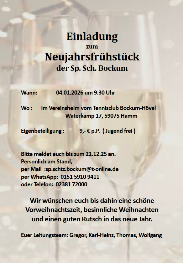 Einladung zum Neujahrsfrühstück 2026